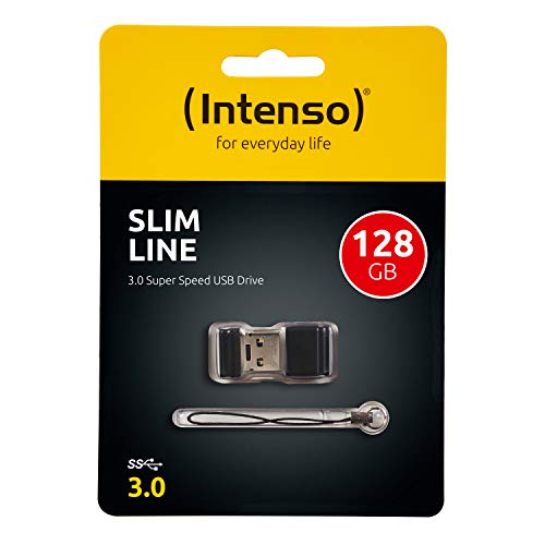 Intenso Slim Line, 128 GB USB-Stick, USB 3.2 Gen 1x1, schwarz – Bild 3