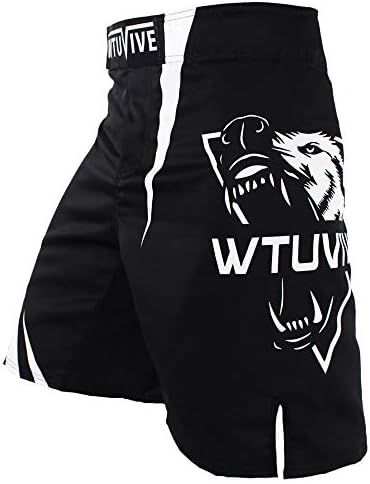 WTUVIVE MMA Shorts for Men Print Muay Thai Shorts Fight Training Boxing Trunks