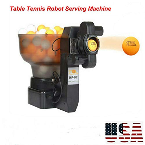 ZHFEISY Ping Pong Robot, Table Tennis Robot, Automatic Ball Machine, with 36 Different Spin Balls Table Tennis Robots Automatic Ball Machine for Professional Training