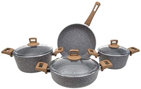 Karaca Silver Stone Bio Granit 7 Parca Seti Amazon Com Tr