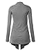 LL WSK850 Womens Draped Open- Front Cardigan XXL Heather_Grey