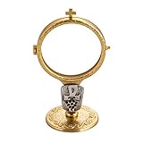 Holyart Shrine for Magna Host in Gold-Plated Brass