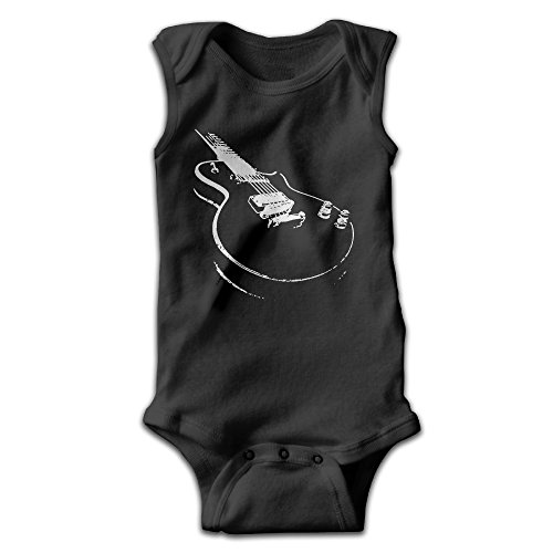 Gift For Guitarist Girl Boy Clothing Sleeveless Romper Jumpsuit Bodysuit Black