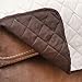 Home District Reversible Quilted Microfiber Recliner Chair Cover - Chocolate