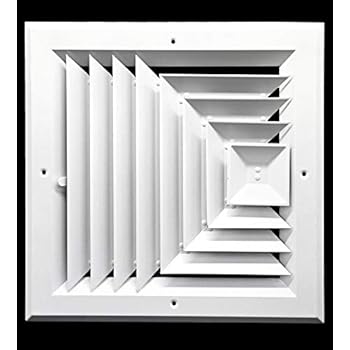 8 X 8 In Hvac Vent Cover 2 Way Aluminum Bar Ceiling Diffuser
