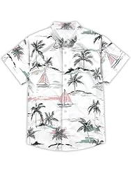 Hawaiian Shirts for Men Summer Beach Casual Short