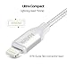 Aonlink iPhone Charger 3Pack 1M 2M 3M Nylon Braided Lightning Cable Charging Cord for iPhone X 8 8Plus 7 7Plus 6s 6sPlus 6 6Plus SE 5 5s 5c iPad iPod & More-Silver
