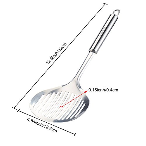 Tenta Kitchen Flexible Fish Turner Spatula, for Fish/egg/meat/dumpling Frying (Turner Set Of 2)