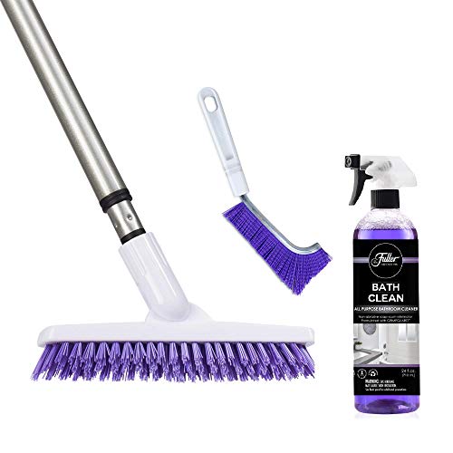 Fuller Brush Tile Grout EZ Scrubber & Telescopic Handle Bundle with