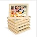 Wallniture Alps DIY Wall Decor Picture Frames 4x6 Inch Photos Table Top Display or Wall Mount, Set of 10 Natural Finish