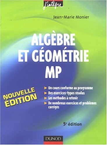 Algèbre et géométrie MP