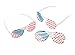 BLUE PANDA 24 Pack Patriotic Party Favors American Flag Shutter Shades, Essentials for 4th of July (6 in)