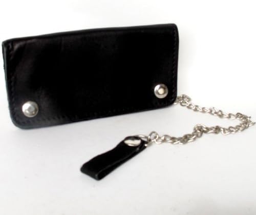 HelloThailand "BEST SELLER" BIKER / TRUCKER CLUTCH WALLET WITH SAFTY CHAIN ** COOL GENUINE COW LEATHER