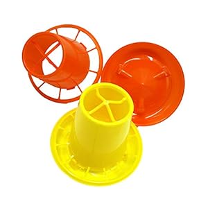 OSJDFD 20PCS 1KG Alimentatori Pollame Pollo Piccoli Attrezzi per l'alimentazione Gabbia per polli da Carne per polli da… - immagine 4