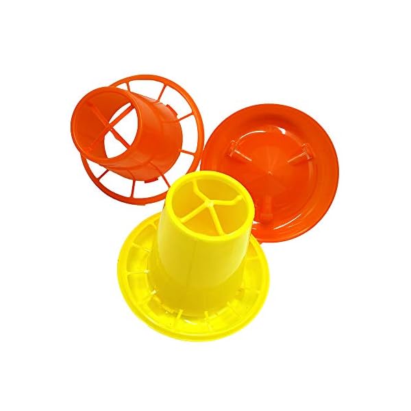 OSJDFD 20PCS 1KG Alimentatori Pollame Pollo Piccoli Attrezzi per l'alimentazione Gabbia per polli da Carne per polli da…