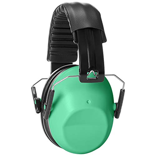 Amazon Basics Kids Ear Protection Safety Noise Earmuffs, Green Pricepulse