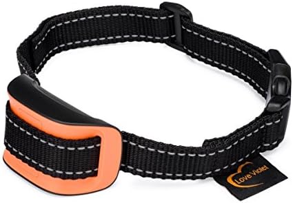 Safe &amp; Effective No Bark Collar by Love Violet, Safely Emits High Frequency Sound Waves &amp; Shock, A Training Tool for Small Dogs, Medium Dogs, And Large Dogs, Battery and Manual Included
