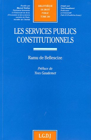 Les  services publics constitutionnels