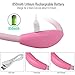 SingHong Neck Book Light, LED Reading Lamp, USB-C Rechargeable, Hands Free, 4 LED Bulbs, 4 Adjustable Brightness, for Reading in Bed or Reading in Car Lamp (Pink)
