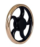 Tegion Fan Wheel Hands Fidget Spinner Toy –Light And Compact For Smaller Hands- Speed Bearing with 3 Min+ Spinning Time -Super Smooth durable ABS Frame and Precision Brass Material (Engraved Ring)
