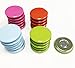 GoodHangups Colorful Round Magnets 25 x 25 mm Pieces Multi Use for Fridge Door Whiteboard Magnetic Screen Door Bulletin Boards Refrigerators Multiple Colors 24 pcs