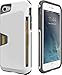 Smartish Silk iPhone 7/8 Rugged Wallet Case - Vault Armor Wallet for iPhone 7/8 [Protective Non-Slip Grip Credit Card Cover] - Bright White