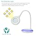 CO-Z Battery Operated Rechargeable LED Desk Lamp, Eye-care Reading Light for Students, Dimmable Wireless Computer Task/Table Lamp with 3 Adjustable Brightness Levels, Rechargeable 1800mAh Battery