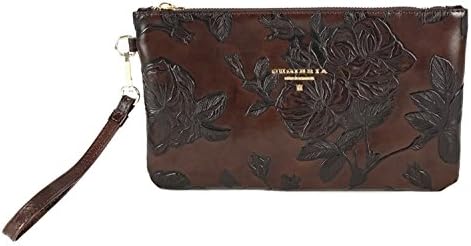 Cuoieria Fiorentina Italian Embossed Tooled Leather Pochette