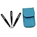 Prefer Beauty 3-Piece Stainless Steel Slanted Pointed and Square Tweezers Kit