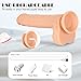 Realistic Dildo Thrusting G spot Remote Control Vibrator with Strong Suction Cup for Hand-Free Sex, Loverbeby Silicone Vibrant Penis Rechargeable Waterproof Anal Vibrating Membrum for Women and Men