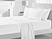 Pizuna Cotton Twin Xl Sheets Set White, 400 Thread Count 100% Long Staple Combed Sateen Cooling Sheets Cotton, 15 Inch Deep Pocket Twin Xl Sheet (White Bedding CottonSheet)