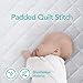 CribCulture Pack N Play All-in-One Mattress Protector System - Padded Sheet is Sewn onto the Waterproof Mattress Pad - Change Only ONE Item on Your Play Yard, Baby Playpen, Portable Crib Mattress