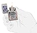 Zippo USA Flag with Eagle Brush Finish Chrome Pocket Lighter, Brushed Chrome Emblem (29508)