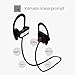 Fun-tech Wireless Bluetooth Headphones Sport Earphones - Waterproof HD Stereo Sweatproof Earbuds for Running Gym Workout Noise Cancelling Headsets with Mic