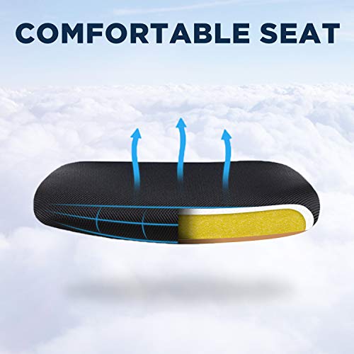 Home Office Chair Mid Back Mesh Desk Chair Armless Computer Chair Ergonomic Task Rolling Swivel Chair Back Support… - Image 2