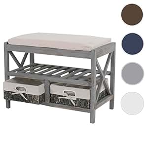 Zapatero Asiento banco 45 x 65 x 34 cm, de Shabby Look, Vintage: Amazon