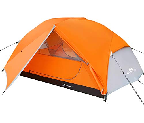 Forceatt Zelt 2 Personen Camping Zelt, 2 Doors Wasserdicht & Winddicht 3-4 Saison Ultraleichte Rucksack Zelt für Trekking, Camping, Outdoor. (2-Person