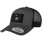 P PULLPATCH Tactical Snapback Trucker Hat by Pull Patch – Curved Bill Cap with 3x2 Inch Hook & Loop Panel for Morale Patches