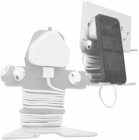 Mi Cable Tidy White - Cable Organizer and Stand for iPhone, iPad, Cellphone, Tablet, Smartphone, Nintendo DS, Sony PSP and Mobile Phone Devices