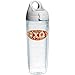 Tervis Chi Omega Sorority Water Bottle with Lid, 24 oz, Clear