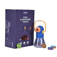 DD-upstep 3-in-1 Multi-Function Portable Projector Story Learning Adjustable Focal Length Resources Projector Sleeping Light Toy for Ages 3+ Baby Kids