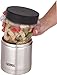 Thermos Food Jar with Microwavable Container, 12-Ounce, Stainless Steel