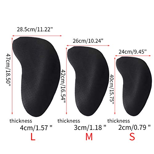 YUENA CARE Hip Pads Sponge Hip Enhancer Butt Lifter Shaper Reusable for Crossdressing Black L