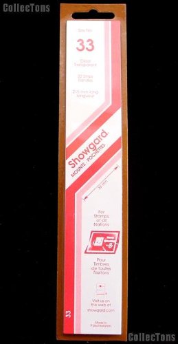 Showgard Strip Style Clear Stamp Mounts Size 33