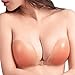 ASIMOON Strapless Bra,Adhesive Invisible Silicone Backless Reusable Bras For Women (B Cup)