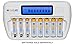 SunLabz Smart Rechargeable Battery Charger - AA AAA NiMH NiCD Batteries - 8 Bay/Slot