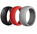 KAUAI Silicone Rings for Men. Classic Elegance Wedding Bands. Men's Active Strength Workout Band. Silicon Rubber Ring.