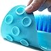 Foot Scrubber, Foot Brush Bristles Deep Clean, Hard Dead Rough Dry Skin Callus Exfoliate Stimulate Feet Cleaner Scrub Massager Spa for Shower Floor (Blue)