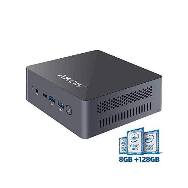 Mini-PC-AWOW-Mini-Desktop-Computer-Windows-10-Intel-Celeron-J4115-with-8GB-DDR4-NVMe-M2-128GB-SSD-with-Triple-Display-4K60Hz-Dual-Band-WiFi-HDMI2-USB4-BT50-Gigabit-Ethernet