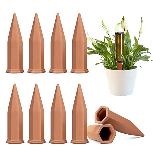 VIVOSUN Hexagonal Terracotta Watering Stakes